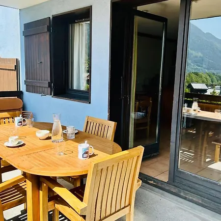Flat With Balcony View Mont Blanc Parking *