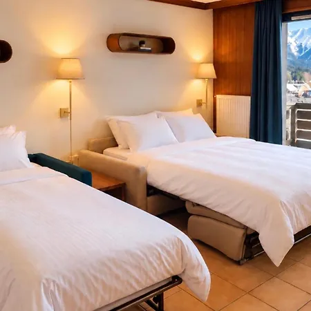 Flat With Balcony View Mont Blanc Parking Apartment